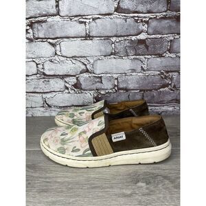 Ariat Ryden Cactus Flamingo Print Slip On  Casual Shoes Women’s Sz 8.5B US/39EU